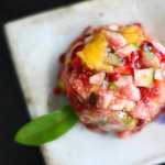 Tartar de frutas ou salada de frutas metida a bacana