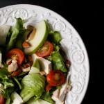 Salada e suco detox