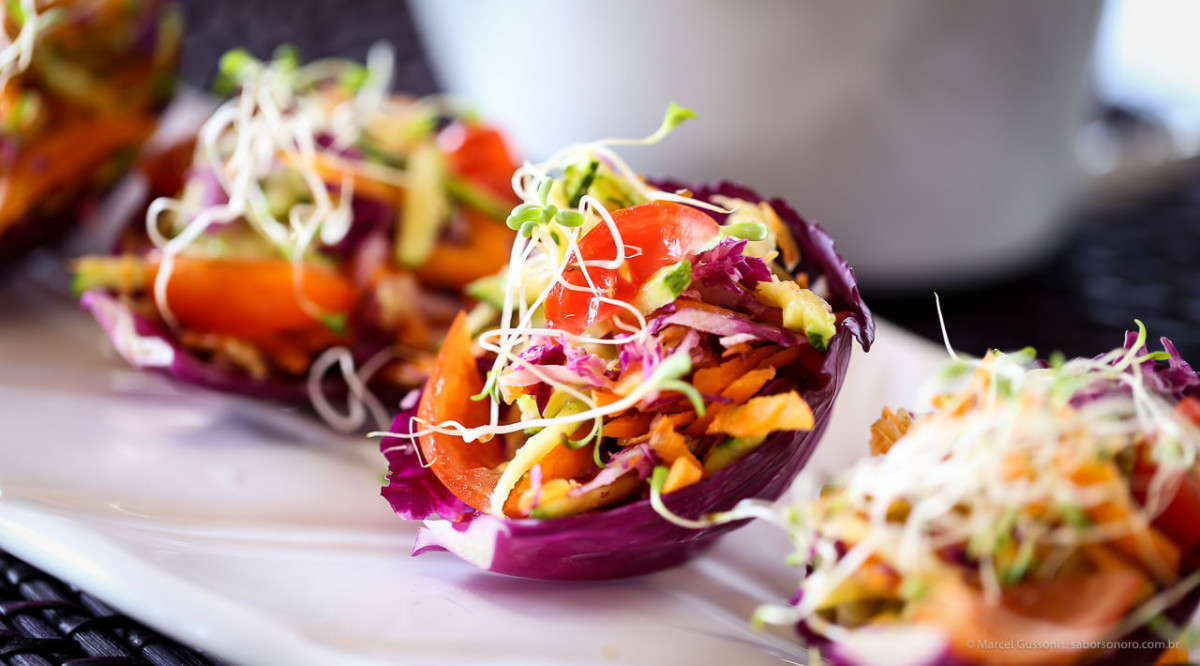 salada na conchinha