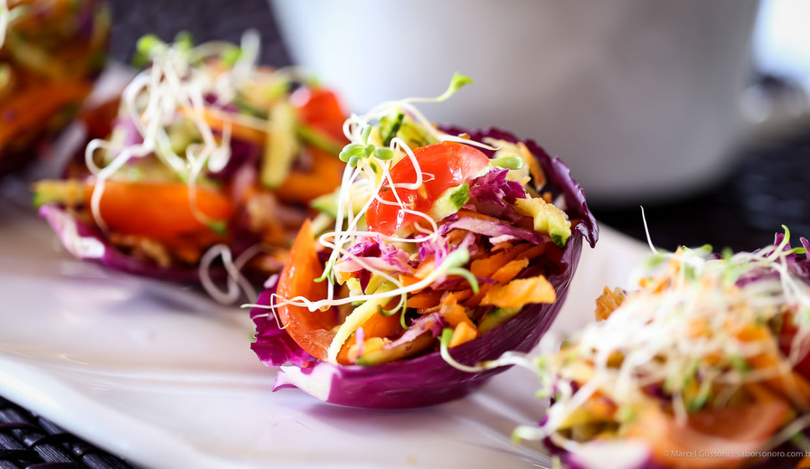 salada na conchinha