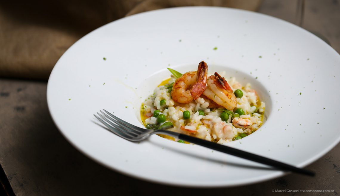 receita risoto de camarão