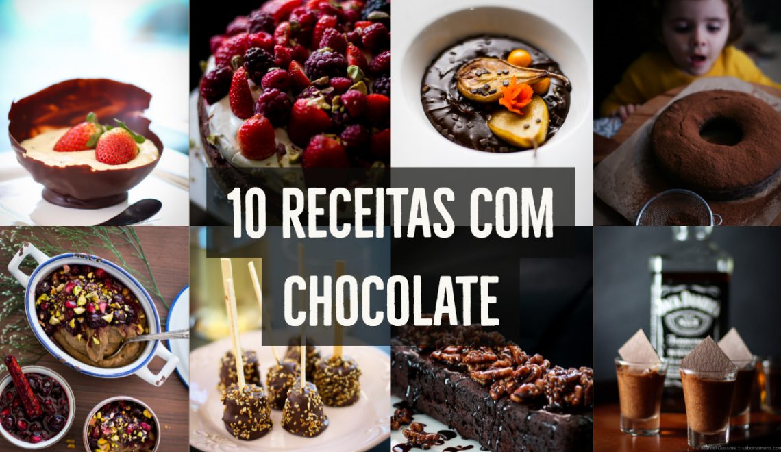 10 receitas com chocolate