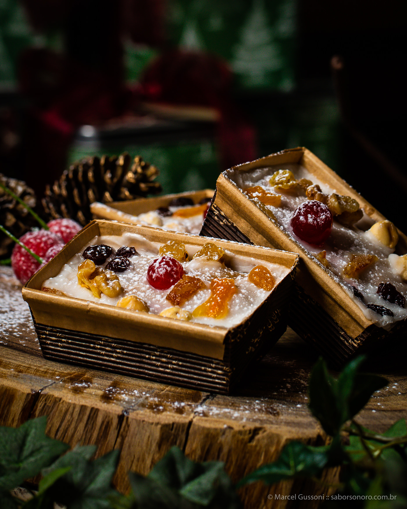 Um delicioso Bolo de Natal - Sabor Sonoro - Receita